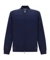 Brunello Cucinelli Long Sleeved Zip-up Sweatshirt In Black