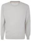Brunello Cucinelli Light Grey Virgin Wool And Cashmere Jumper