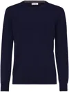 Brunello Cucinelli Cashmere Crew-neck Sweater In Blue