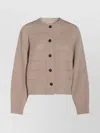 Brunello Cucinelli Long Sleeves Ribbed Crewneck Knitwear