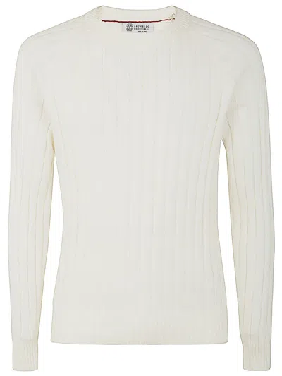 Brunello Cucinelli Long Sleeves Sweater In Panama