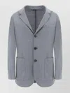 Brunello Cucinelli Longline Single-breasted Jacket Notch Lapel In Gray