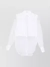 Brunello Cucinelli Longline Top With Sheer Sleeves And Curved Hem In White