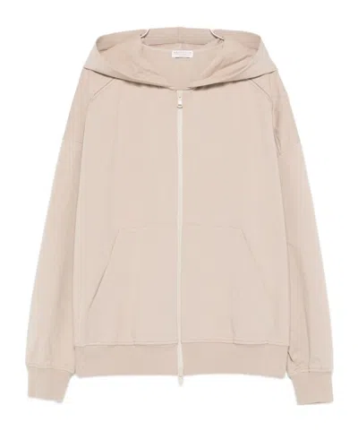 Brunello Cucinelli Long-sleeve Hoodie In Brown