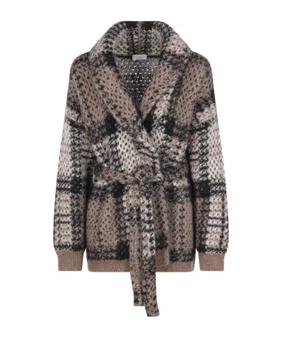Brunello Cucinelli Long-sleeved Cardigan In Black
