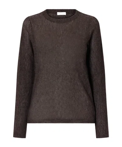 Brunello Cucinelli Long-sleeved Knitwear In Brown