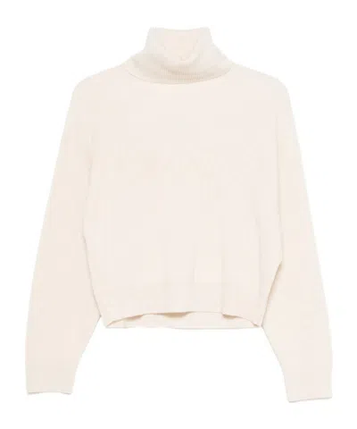 Brunello Cucinelli Ribbed Roll-neck Sweater In White