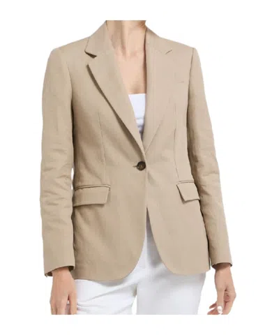 Brunello Cucinelli Long-sleeved Suit Jacket In Brown