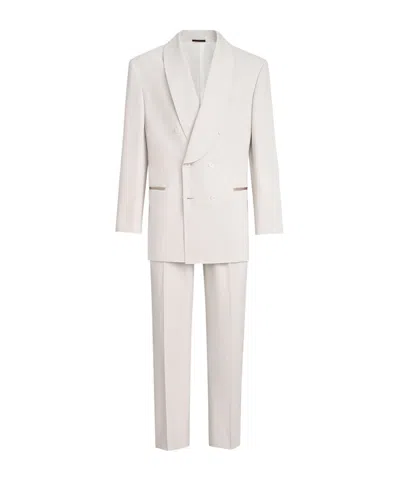Brunello Cucinelli Long-sleeved Suit In Neutral
