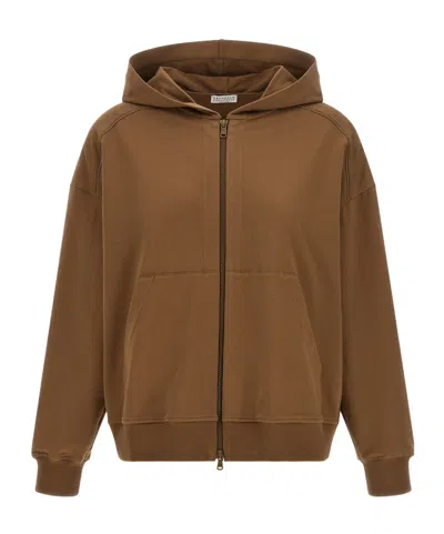 Brunello Cucinelli Long-sleeved Sweatshirt In Multi