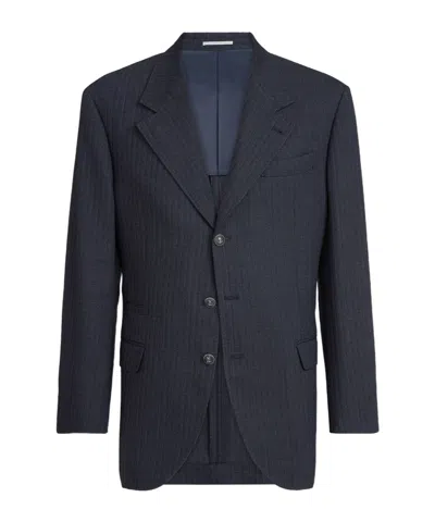 Brunello Cucinelli Long-sleeves Blazer In Animal Print