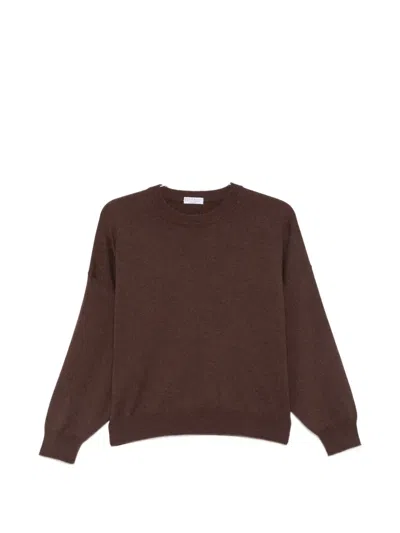 Brunello Cucinelli Long-sleeves Sweater In Brown