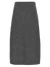 Brunello Cucinelli Longuette Midi Skirt In Stretch Cashmere