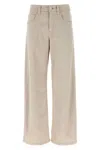 Brunello Cucinelli Loose Barrel Jeans Gray In Neutral