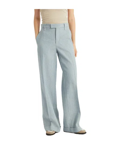 Brunello Cucinelli Loose Bell Bottoms In Gray