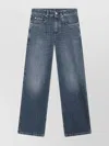 Brunello Cucinelli Loose Denim Pants With Belt Loop Accents In Blue