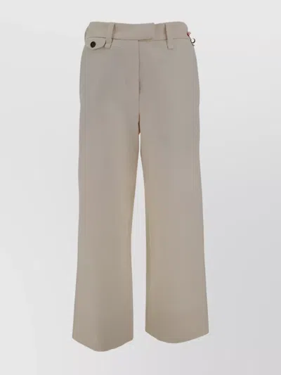 Brunello Cucinelli Loose Fit Cotton Trousers In Brown