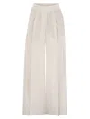 Brunello Cucinelli Loose Fit Cotton Trousers