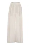 Brunello Cucinelli Loose Fit Cotton Trousers