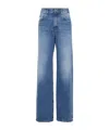 Brunello Cucinelli High-rise Straight Jeans In Blue