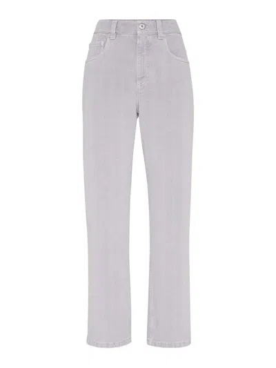 BRUNELLO CUCINELLI LOOSE FIVE POCKETS TROUSERS