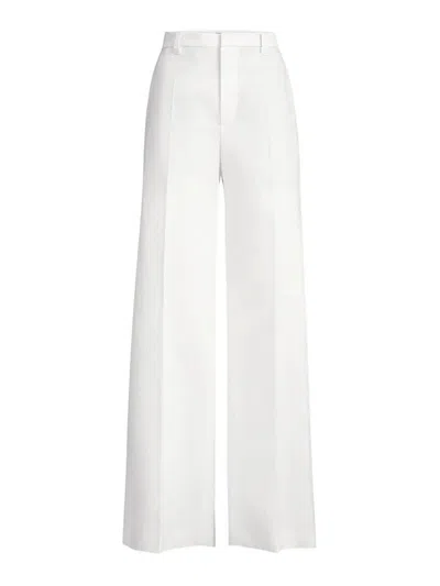 Brunello Cucinelli Loose Flared Pants In White