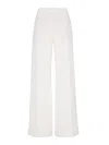 Brunello Cucinelli Loose Flared Pants In White