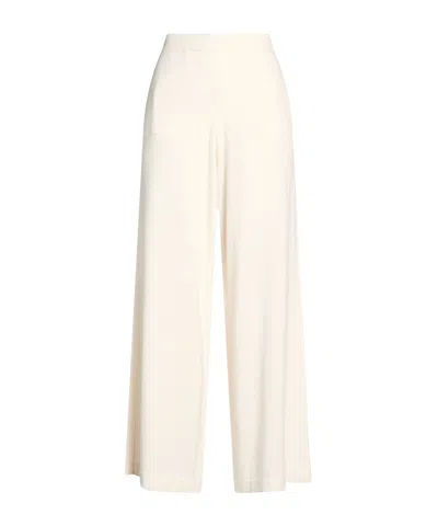 Brunello Cucinelli Loose Knit Trousers In White