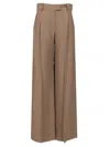 Brunello Cucinelli Loose Pleated Pants Hazelnut Trousers Brown