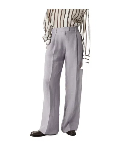 Brunello Cucinelli Loose Pleated Trousers In Purple