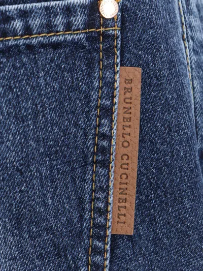 Brunello Cucinelli Loose Straight-leg Jeans In Blue