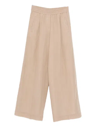 Brunello Cucinelli Loose Track Trousers In Cotton Organza