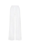 Brunello Cucinelli Hose Mit Weitem Bein Aus Baumwollpopeline In White