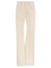 BRUNELLO CUCINELLI BRUNELLO CUCINELLI LOOSE TROUSERS IN GARMENT DYED COMFORT DENIM WITH SHINY TAB