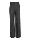 Brunello Cucinelli High-waist Wide-leg Tailored Trousers In Grey
