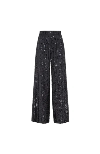 BRUNELLO CUCINELLI BRUNELLO CUCINELLI LOOSE TROUSERS WITH SWING DROPS EMBROIDERY