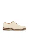 Brunello Cucinelli Lace-up Suede Derby Shoes In Multicolor