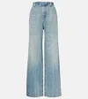 Brunello Cucinelli Low Slung High-waist Wide-leg Jeans In Blue