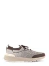 Brunello Cucinelli Stylish Sneakers With Contrast Sole And Round Toe In Multi