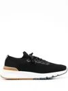Brunello Cucinelli Black Knitted Sneakers
