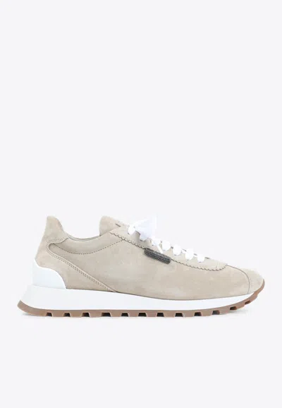 Brunello Cucinelli Low-top Suede Sneakers