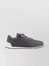 Brunello Cucinelli Low-top Wool Flannel Sneakers Leather Profiles