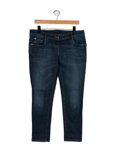 Pre-owned Brunello Cucinelli Low-rise Straight Leg Jeans In Black