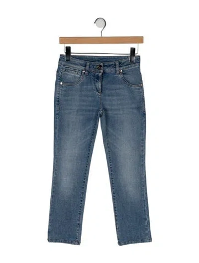 Pre-owned Brunello Cucinelli Low-rise Straight Leg Jeans In Blue