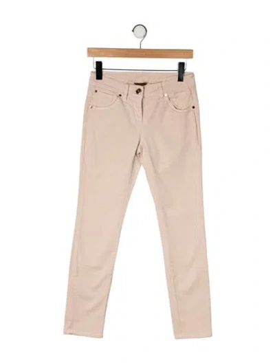 Pre-owned Brunello Cucinelli Low-rise Straight Leg Jeans In Neutral