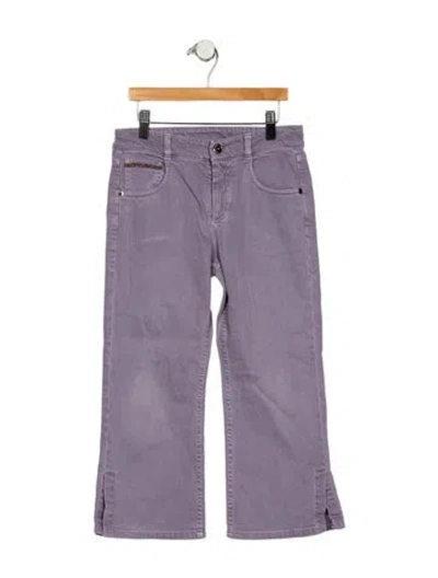 Pre-owned Brunello Cucinelli Low-rise Straight Leg Jeans In Purple