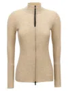 Brunello Cucinelli Lurex Cardigan Sweaters And Cardigans Beige In Neutral