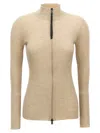 Brunello Cucinelli Lurex Cardigan Sweaters And Cardigans Beige In Neutral