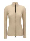 Brunello Cucinelli Lurex Cardigan Sweaters And Cardigans Beige In Neutral