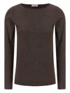 Brunello Cucinelli Lurex Sweater Sweaters And Cardigans Brown In Brown